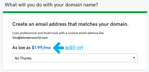 Email Add-on From GoDaddy