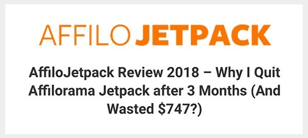 AffiloJetpack Review by Affiliate Marketing Informant