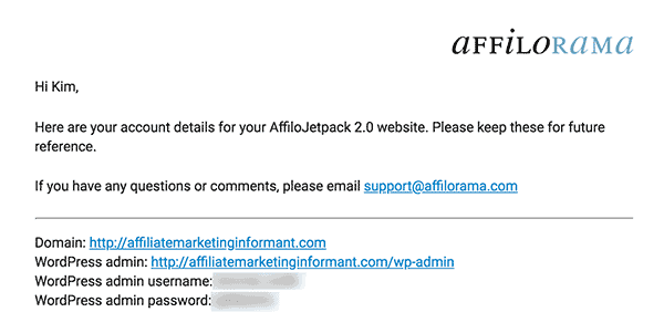 Affilorama Website Login