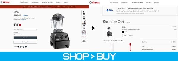 company website buy flow