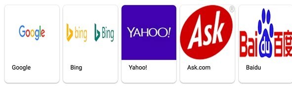 popular search engines today