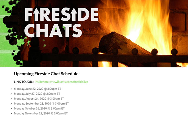 Affiliate Insider Monthly Fireside Chats