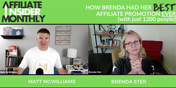 Affiliate Insider Monthly Insider Profile with Brenda Ster