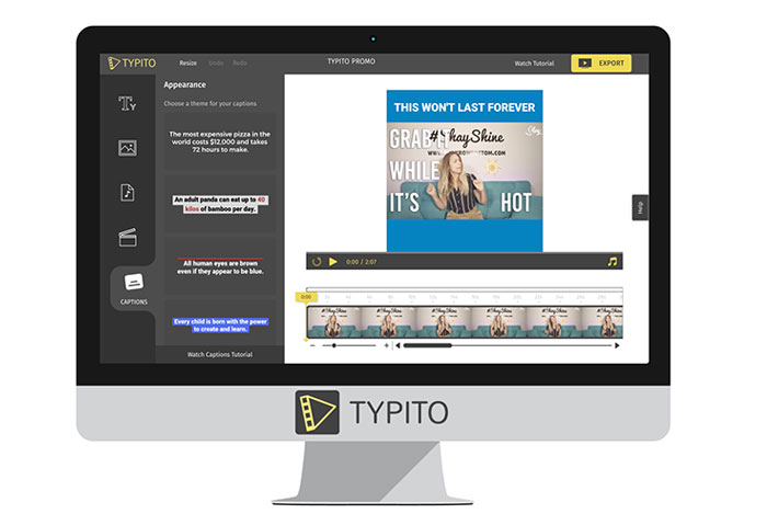 Typito video maker Vidnami alternatives